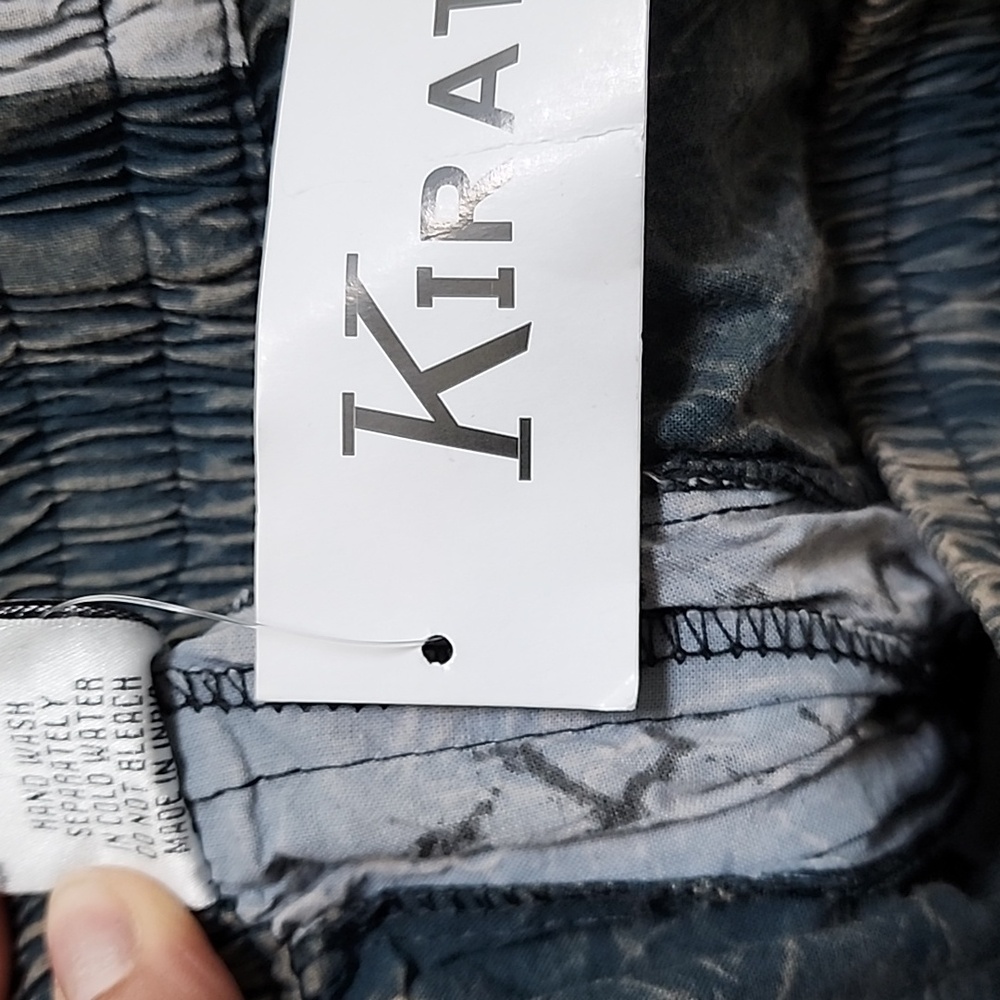 Bohemian Patchwork Cargo Pants NWT - image 8